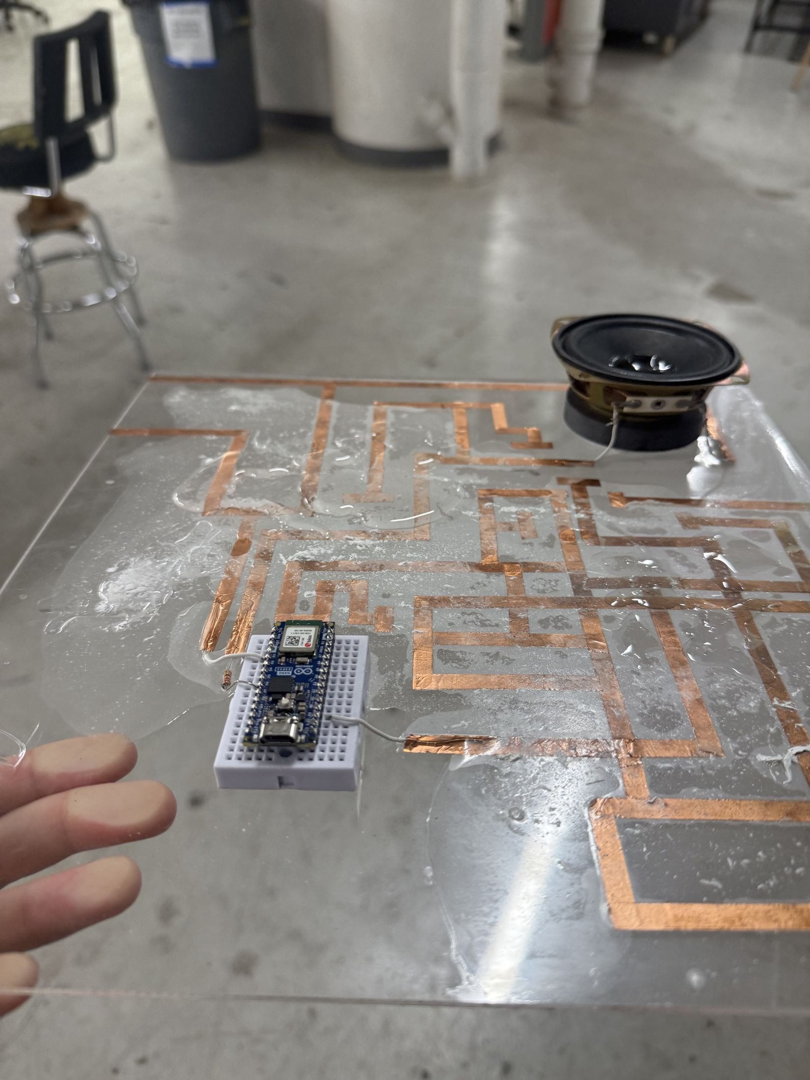 Board and traces.
